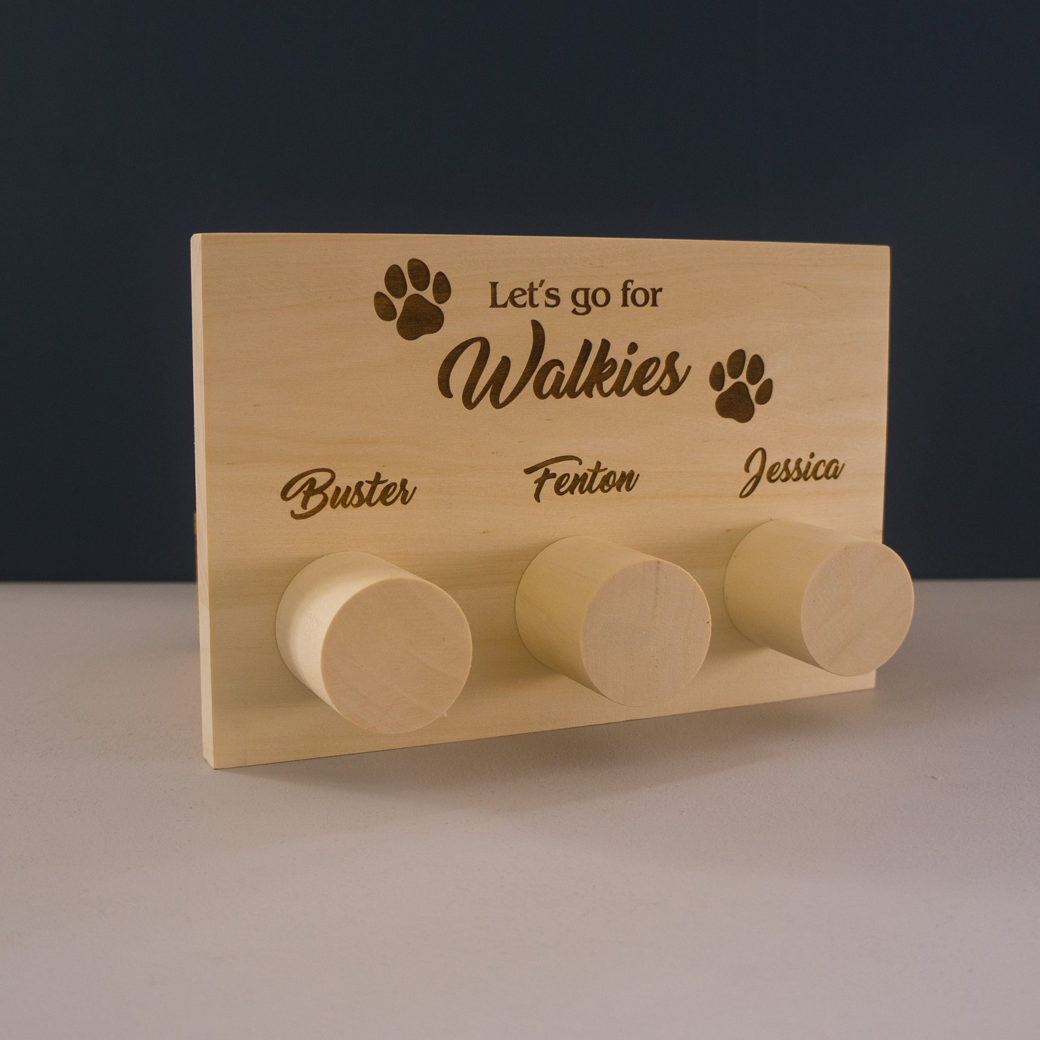 Personalised dog lead holder