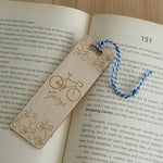 Male cyclist bookmark