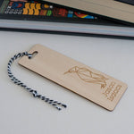Origami penguin bookmark