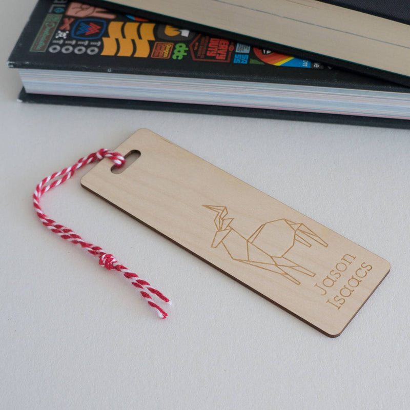 Origami deer bookmark