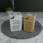 Memorial candle holder