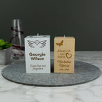 Memorial candle holder