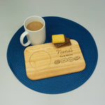 Personalised tea and biscuits serving tray