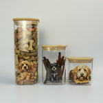 Personalised Doodle dog food jar