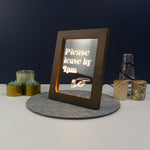 Please leave by 9pm Light up LED frame artwork