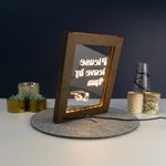 Please leave by 9pm Light up LED frame artwork