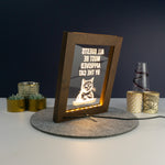 Guests must be approved by the cat LED framed sign