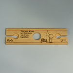 Personalised double wine glass holder
