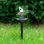 Personalised outdoor multi colour cat memorial LED sign. Custom pet loss bereavement gift.