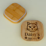 Personalised cat treat jar