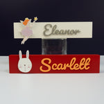 Personalised child's bedroom name plaque