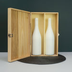 Personalised gay wedding double wine bottle gifting box