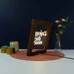 Decorative home funny pop art Enjoy the now Light up LED framed sign Retro typography