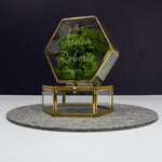 Personalised glass and metal trinket box