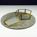 Personalised glass and metal trinket box