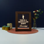 Decorative home funny pop art This is a high class joint Light up LED framed sign