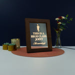 Decorative home funny pop art This is a high class joint Light up LED framed sign