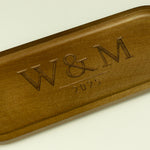 Monogram couple's oval hallway wooden tray