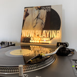 Personalised 'Now Playing' LED vinyl record sign.