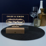 Personalised Gin Parlour LED Sign. Home barware decoration