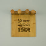 Custom engraved 60th birthday specialist cheese cutting serving  bamboo board
