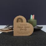 Personalised remembrance candle stand gift