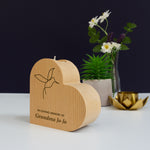 Custom bereavement candle holder gift