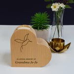 Custom bereavement candle holder gift