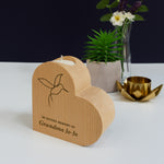 Custom bereavement candle holder gift