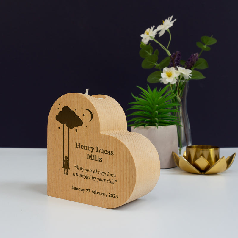 Child loss memorial candle holder