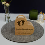 Baby infant loss memorial heart shaped candle