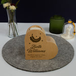 Sympathy memorial gift. Personalised candle holder