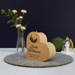 Sympathy memorial gift. Personalised candle holder