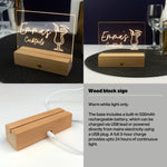 Small home cocktail bar neon sign. Personalised light up LED light