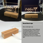 Small home cocktail bar neon sign. Personalised light up LED light