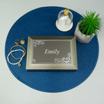 Personalised pewter style jewellery box