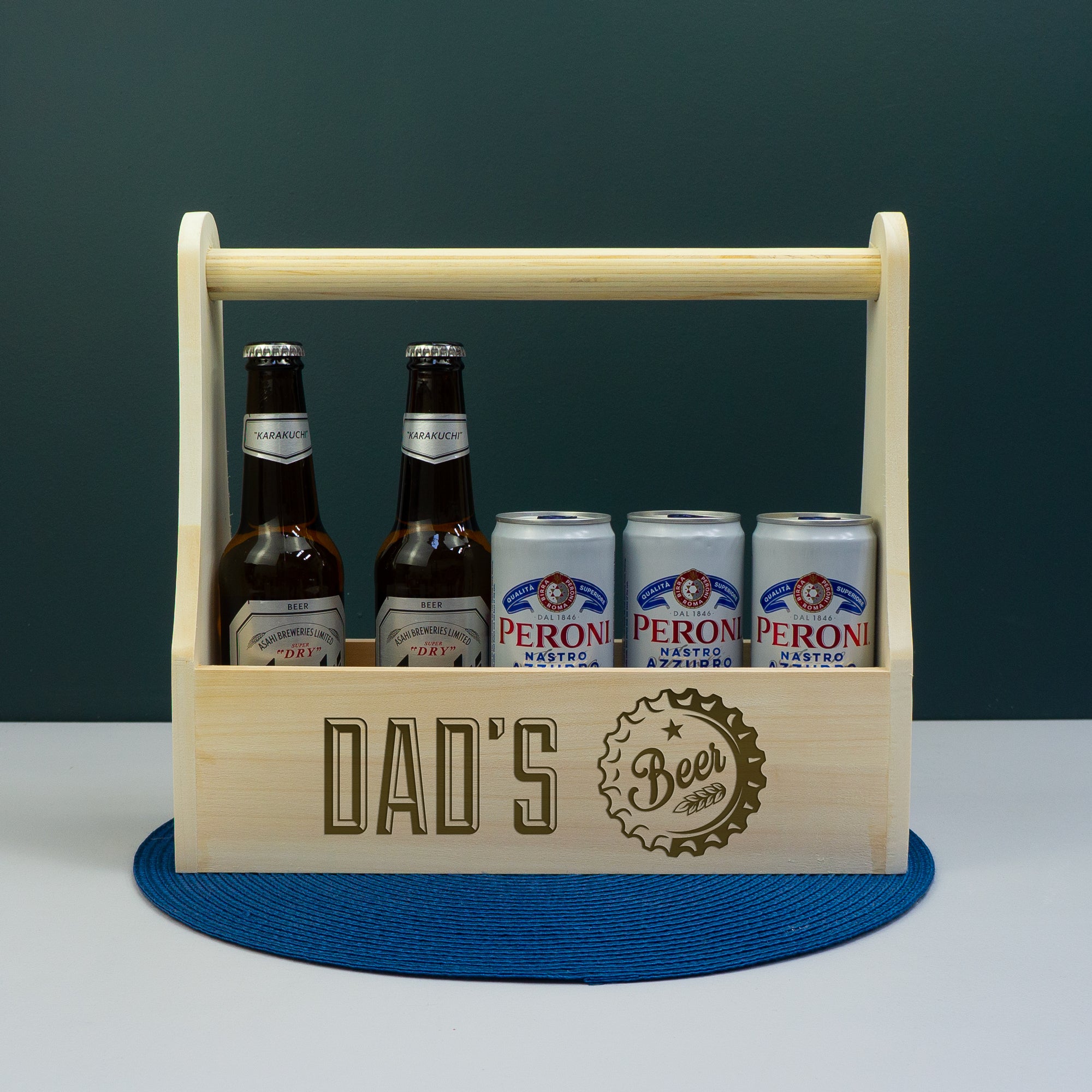 Personalised beer carrying caddy