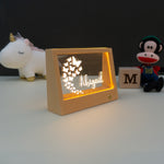 Personalised light up LED Butterfly themed name sign.