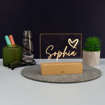 Personalised small LED name sign