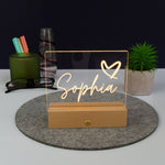 Personalised small LED name sign
