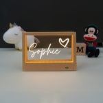 Personalised child's light up LED name sign