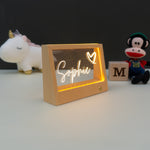 Personalised child's light up LED name sign