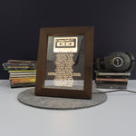 Custom LED playlist retro mixtape artwork