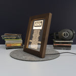 Custom LED playlist retro mixtape artwork