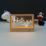 Personalised light up LED wild flower name sign