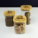 Personalised dog treat glass jar