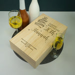 20th birthday twin wine champagne bottle gifting box