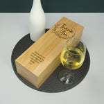 Personalised thank you champagne bottle gift box present
