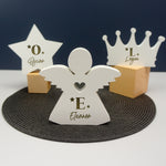 Custom engraved new baby name plaque
