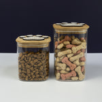 Personalised pet dog cat paw print treat jar